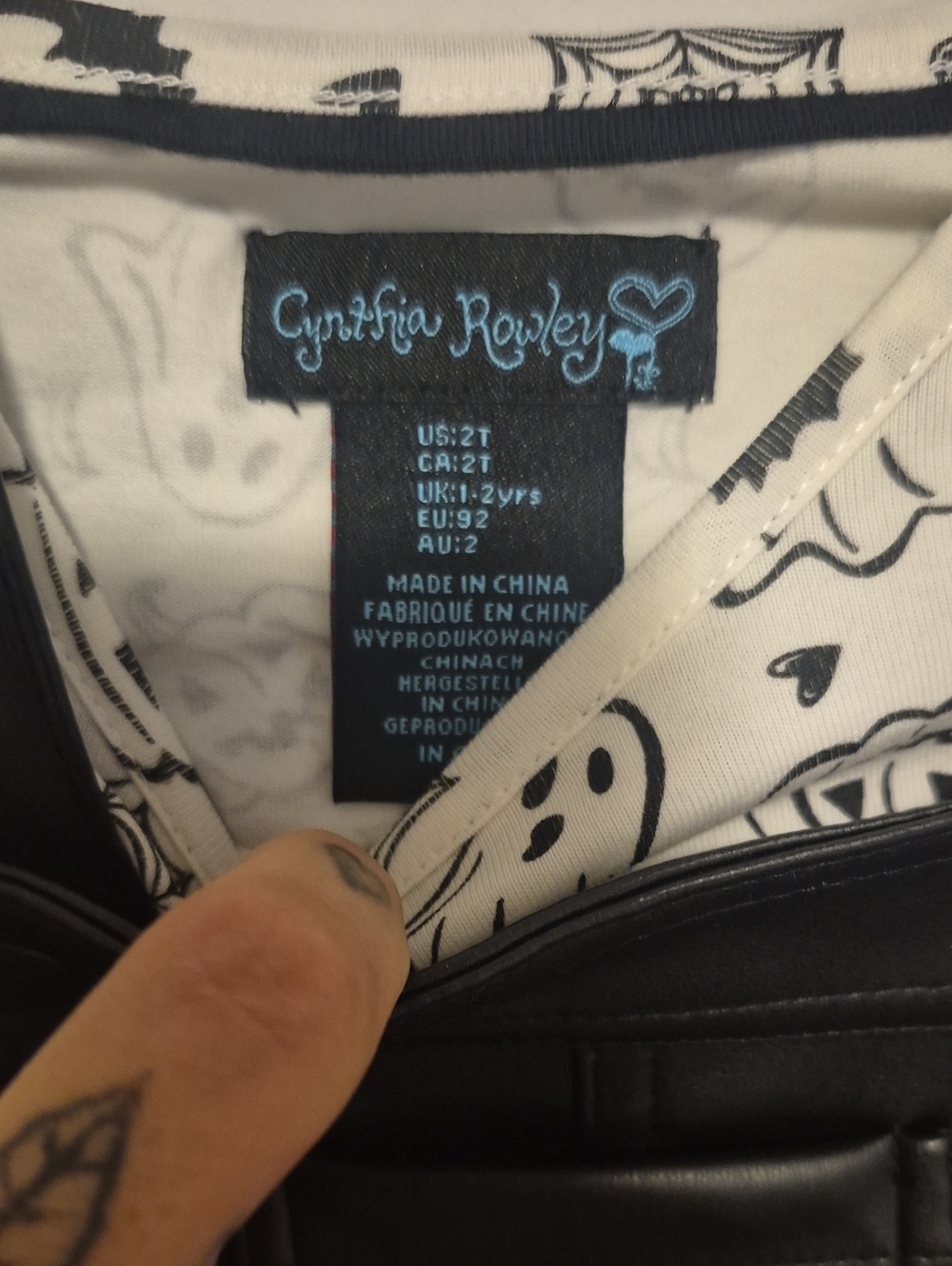 Cynthia Rowley Girls Halloween Faux Leather Jumper 3-Piece Set NWT - Picture 7 of 9